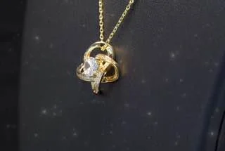 Серьги бижутерия с фианитом, позолота 18K желтого цвета, фото 3