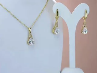 Кольцо бижутерия с фианитом, позолота 18K желтое, фото 3