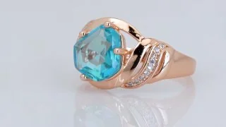 Кольцо розовая позолота 18 карат, бижутерия, фото 12