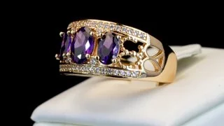 Серьги розовая позолота 18 карат, бижутерия, фото 15