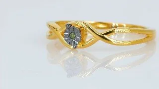 Uzuk Kumush 925 Ko'k brilliant, rasm 5