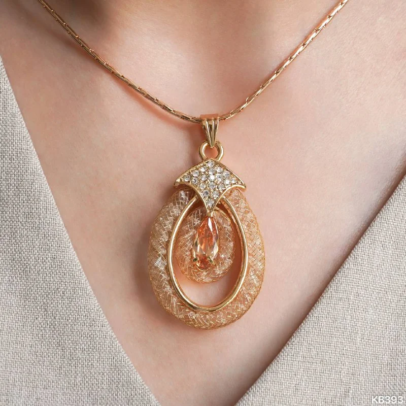 Комплект бижутерия кристалл позолота 18K, фото 5