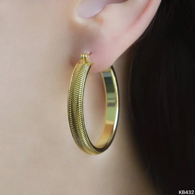 Серьги бижутерия позолота 18K желтого цвета, фото 5