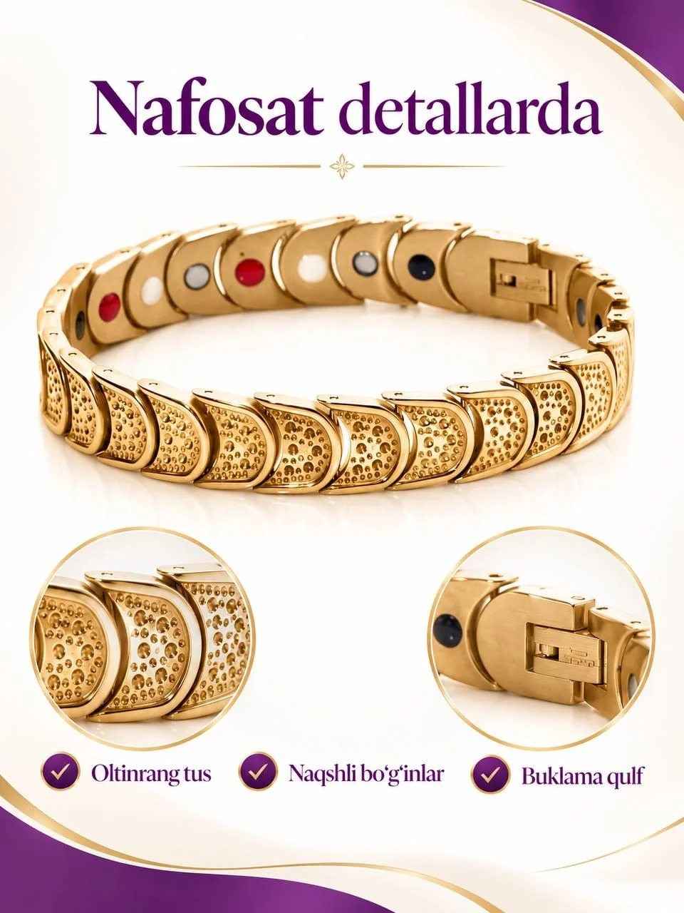 Turmaniy Nano Elite magnit-turmalinli bilaguzugi, rasm 3