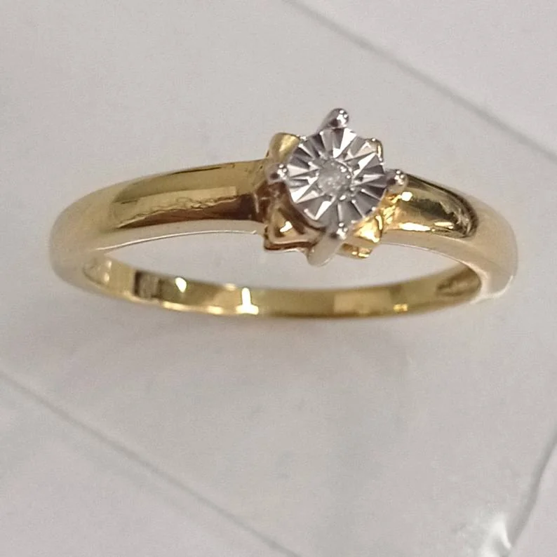 Кольцо серебро 925 бриллиант, позолота, фото 4