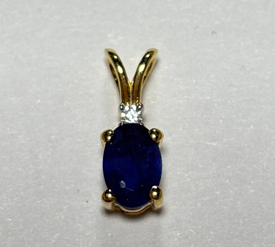 Marjon Kumush 925 Madagaskar safir va oq zirkon, rasm 6