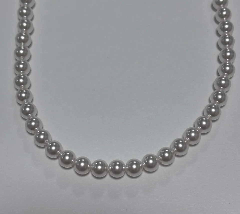 Ожерелье Серебро 925 Жемчуг Shell Pearl (Позолота), фото 1