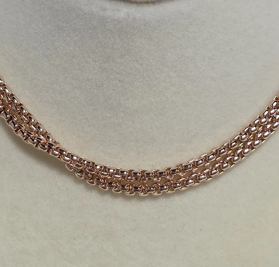 Zanjir, 18K pushti tilla, bijuteriya, rasm 6